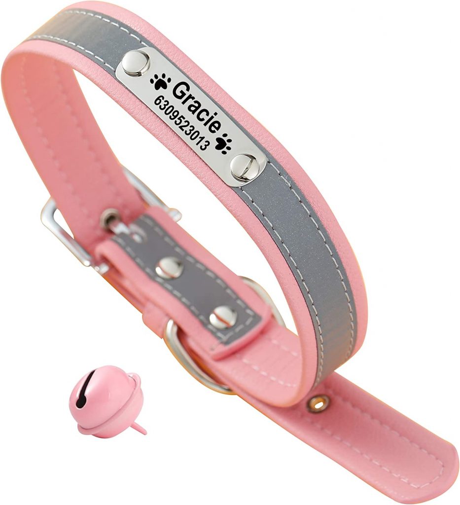 IWKWUZILM Reflective Personalized Dog Collar