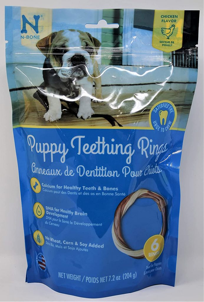 N-Bone Puppy Teething Ring, Chicken Flavor