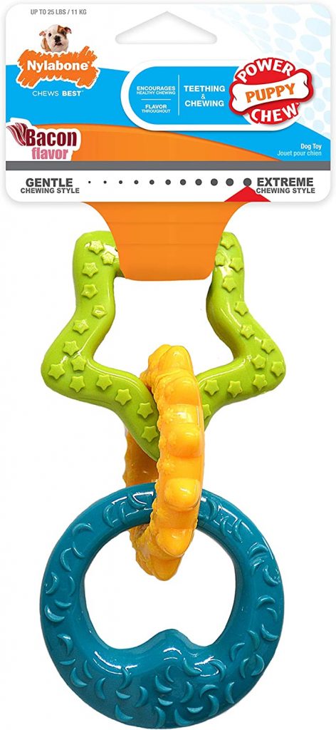 Nylabone Puppy Power Chew Teething Toy Rings