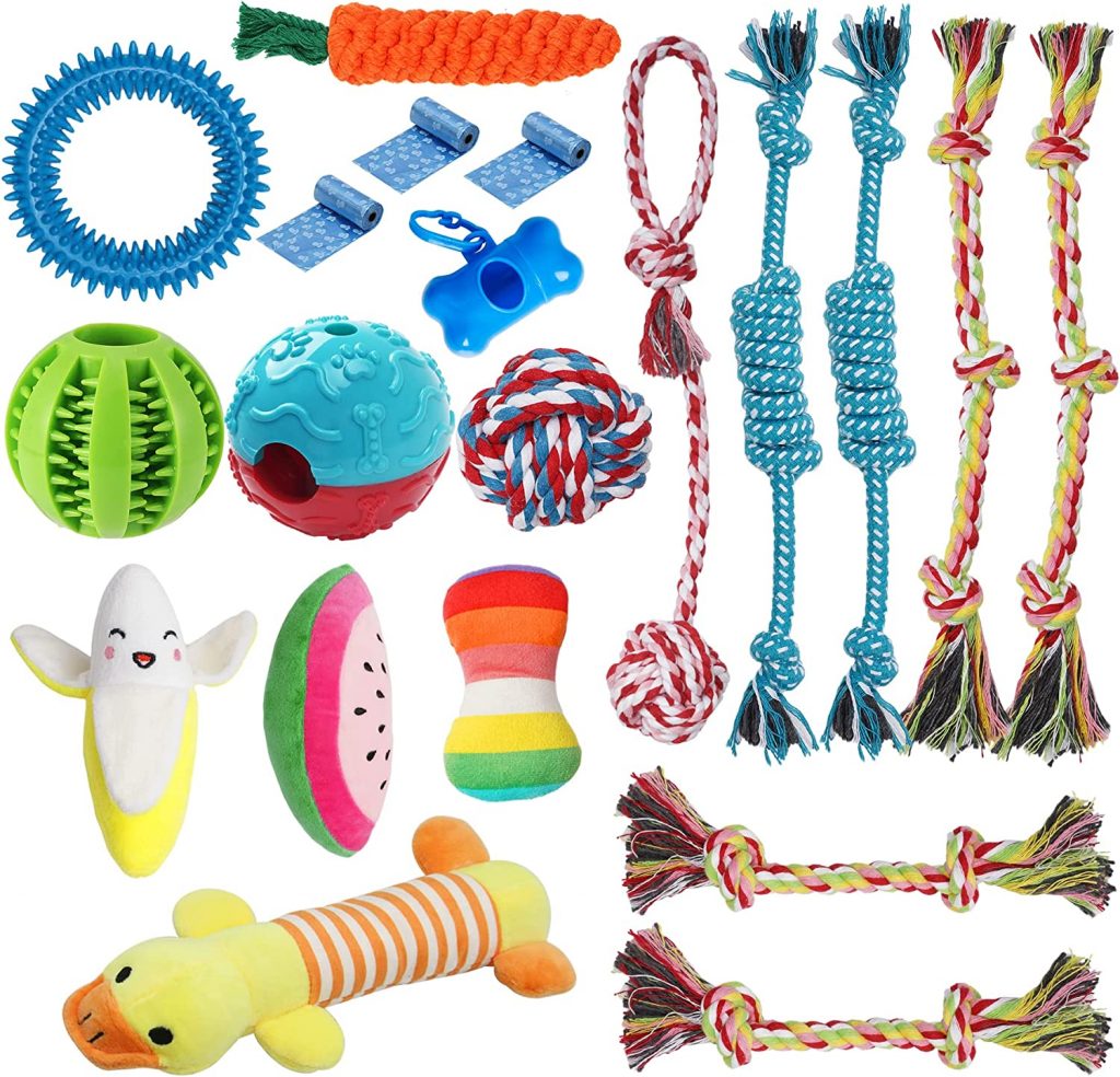 KIPRITII 20-Pack of Puppy Toys