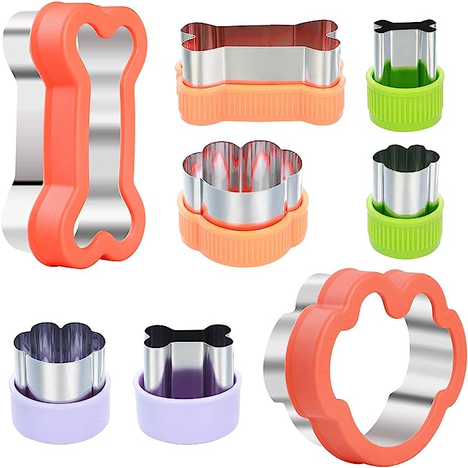 Easy-press dog treat cookie cutters