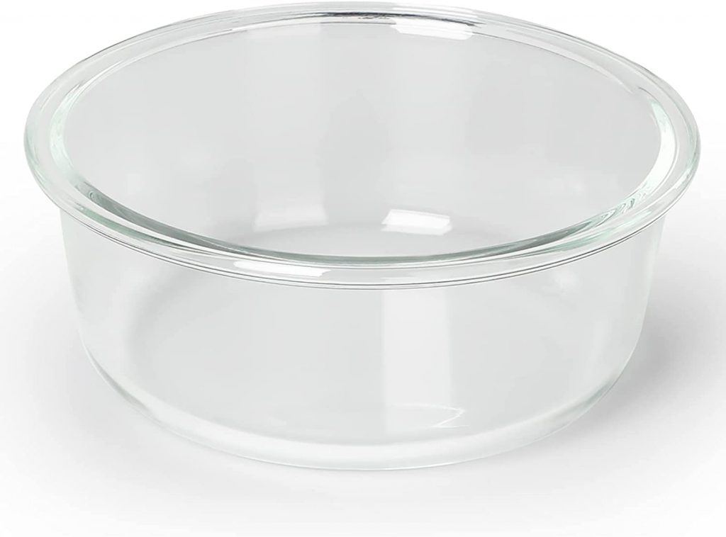 18-Ounce Raised Glass Dog Bowl