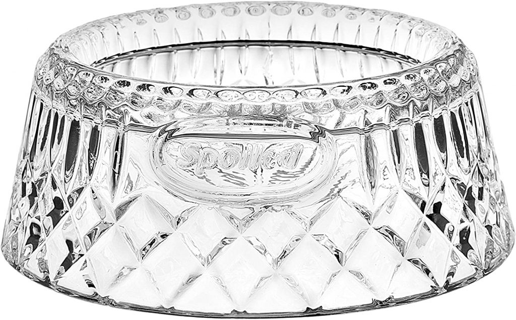 Godinger Crystal Dog Bowl