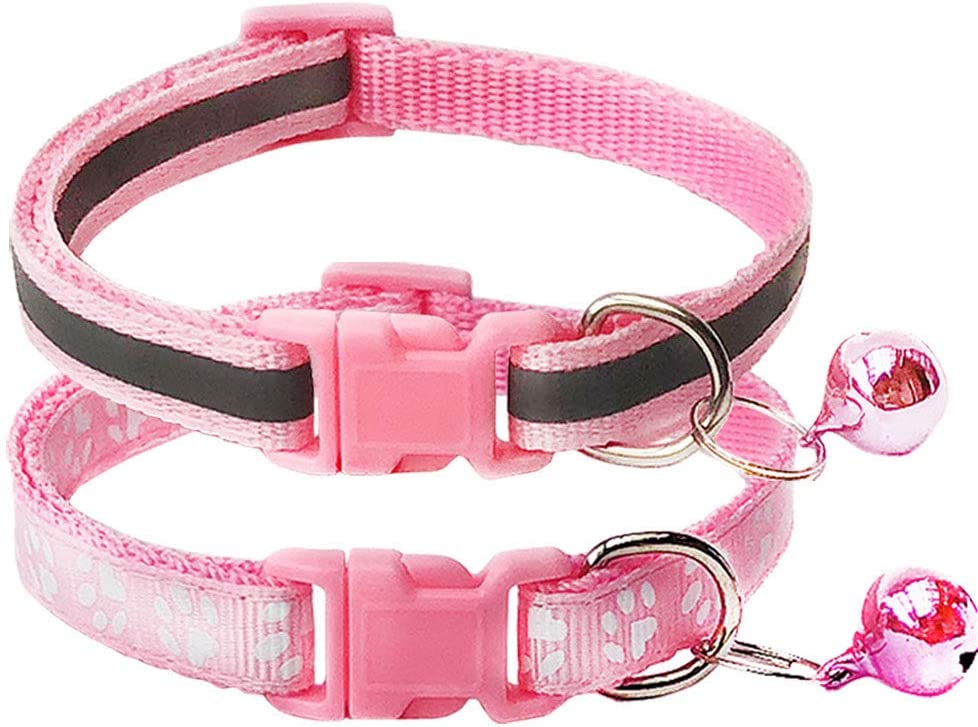 CHBORCHICEN 2-Pack Footprint & Reflective Collar with Bell