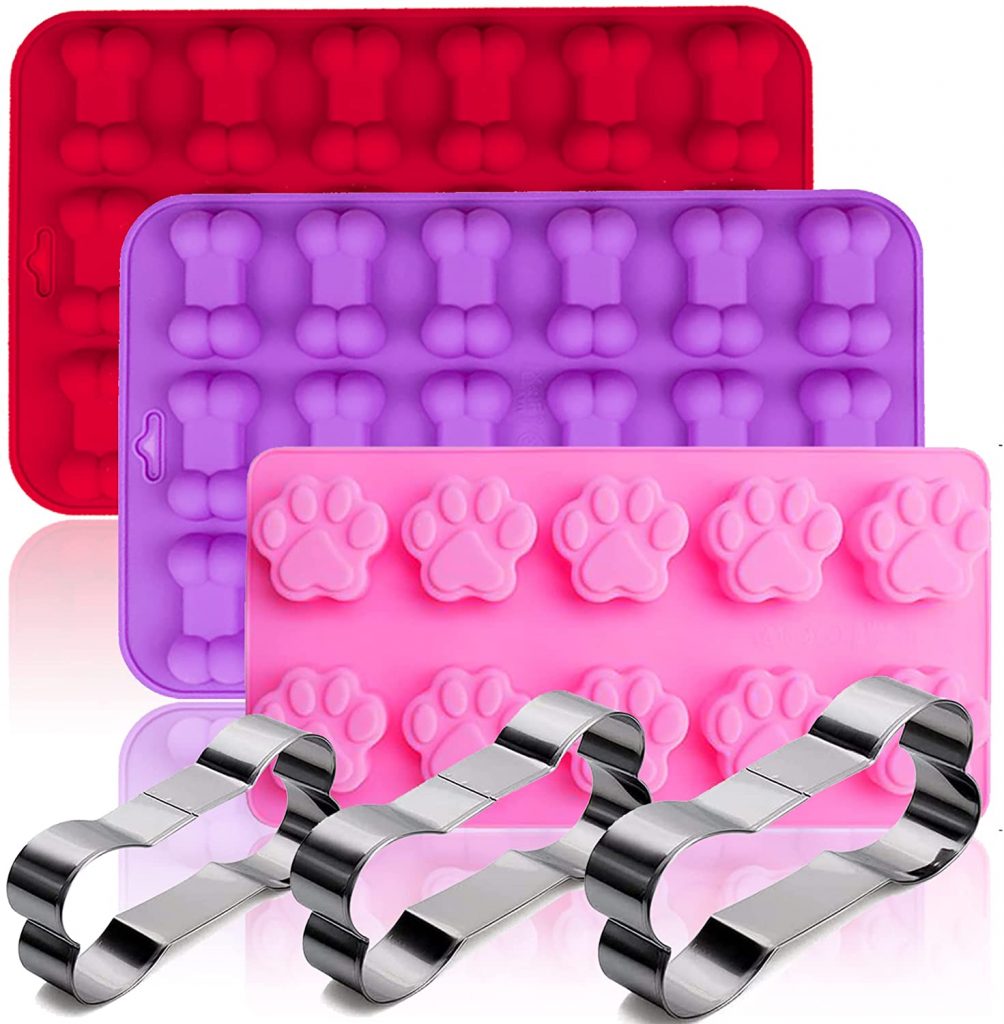 Rugvomwm Six-Pack Silicone Molds for Dog Treats