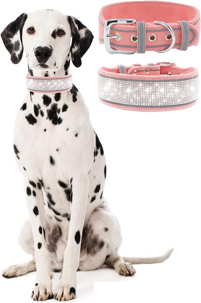 Reflective Rhinestone Collar